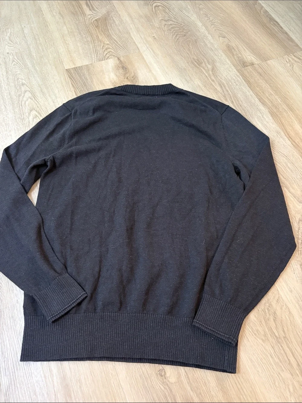 NWOT Everlane Mens No-Sweat Cotton Crewneck Sweater Black Medium preppy comfy